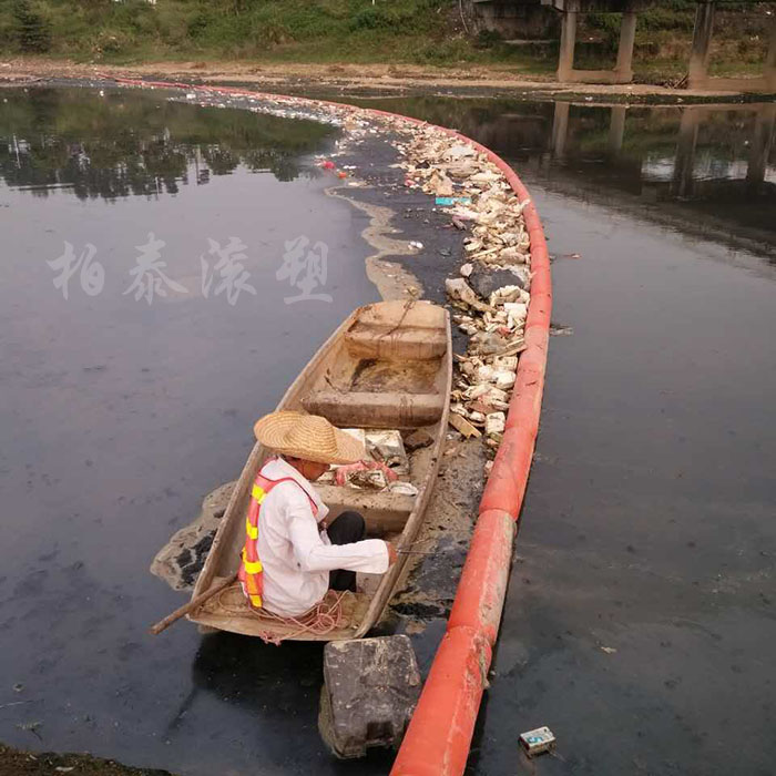 水面拦污塑料桶 河道拦垃圾浮漂